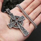 Celtic Cross Steel Pendant Retro Nordic Knot Punk