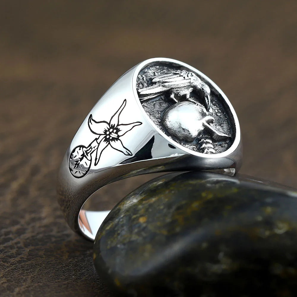 Skull Eagle Ring — 925 Silver