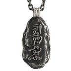 Ethnic Style The Six Character Great Bright Mantra Amulet Necklace Men Jewelry Retro Stone Pendant Male Choker Accessories