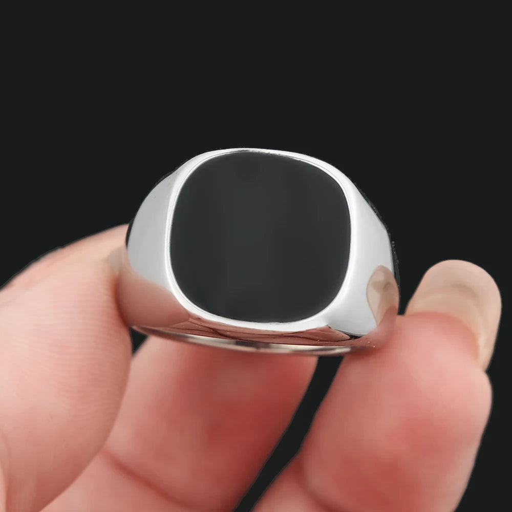 Vinyl Ring — Stainless Steel