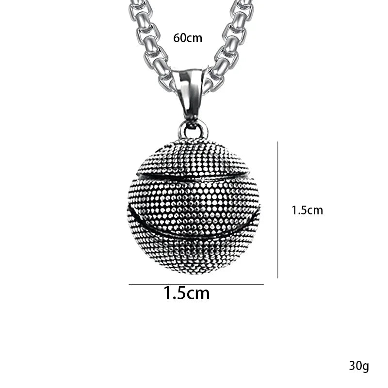 Basketball Steel Pendant Dark Street Punk