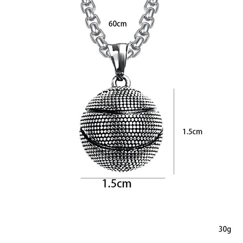 Basketball Steel Pendant Dark Street Punk