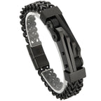 Bike Chain Man Bracelet for Men Gold Color Stainless Steel Link Men's Wrist Bracelets On Hand Jewelry Accessories
