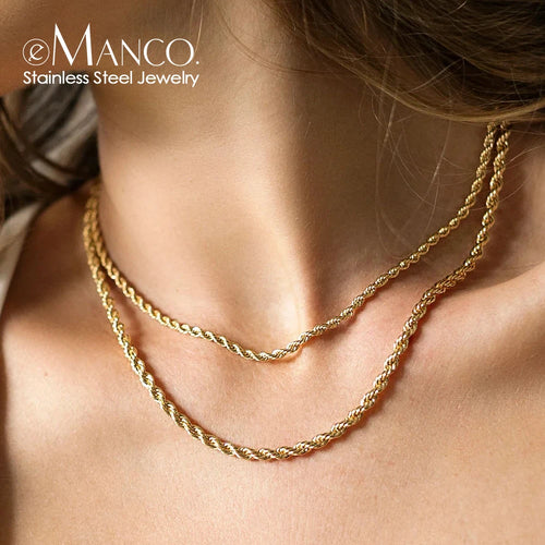 4MM Rope Gold Necklace