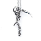 2023 NEW 316L stainless steel Vintage Sickle skull biker High Quality Jewelry Special Design Skeleton Men's Pendant