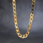 40-75cm 925 Sterling Silver 18K Gold 8MM Necklaces Classic Sideways Chain For Men Woman Fine Jewelrys Wedding Party