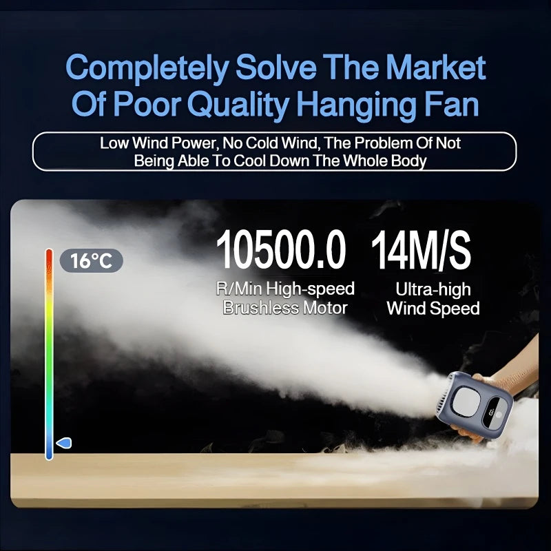 3-in-1 Waist Fan 2025 New Ultra-thin Portable Waist Hanging Small Fan Waist Hanging Cooling Fan Long-life