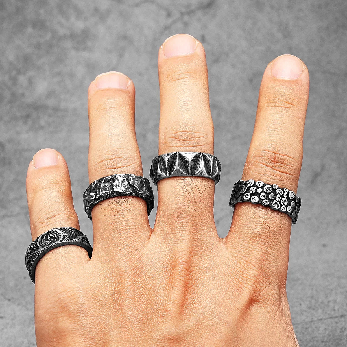 Viking Rune Ring — Stainless Steel