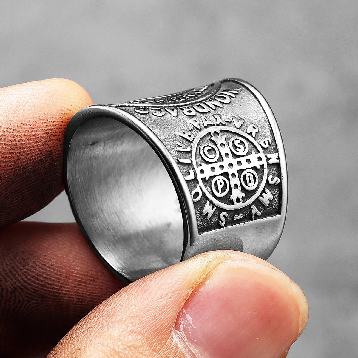 St. Benedict Ring — Stainless Steel