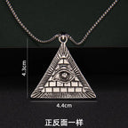 Pyramid Steel Pendant European American Versatile