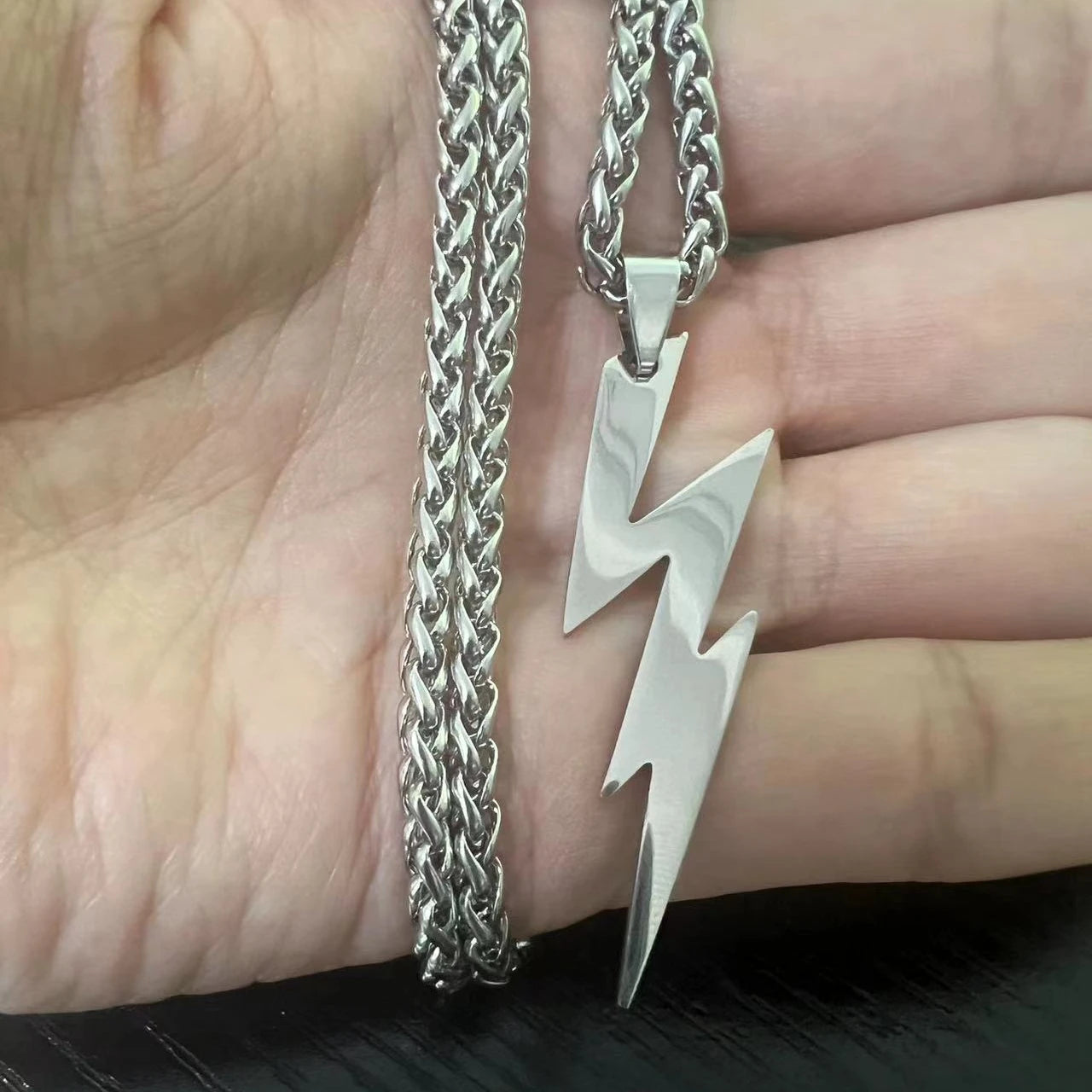Bat Flash Steel Pendant Anime Necklace Chain