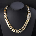 Gold Monaco Chain Necklace 12/15/20MM