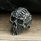 Devil Skull Ring — Black Stainless