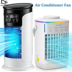 Desktop Air Conditioner Fan Portable Air Cooler Fan With LED Night Light Humidifier Mini Water & Ice Cooling Fan For