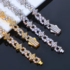Star Iced Out Bracelet Stainless Steel