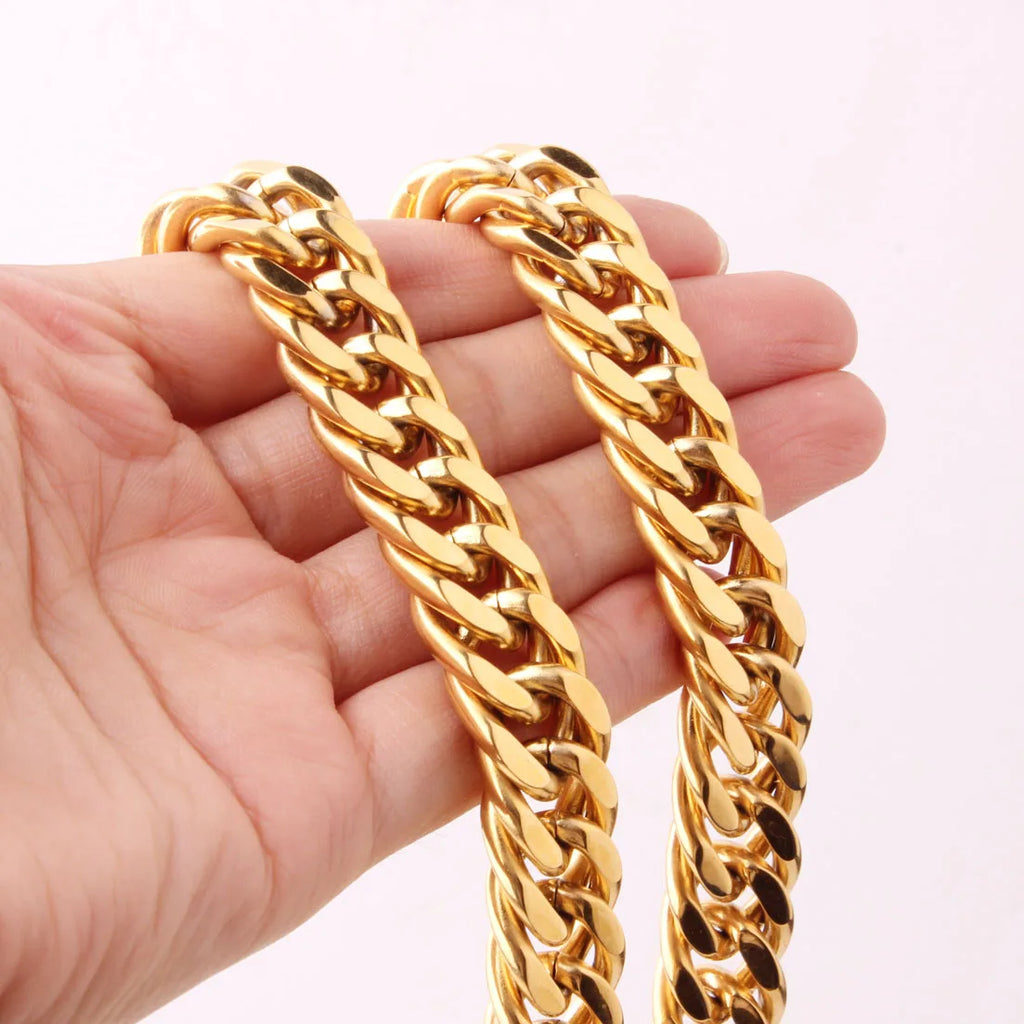 Cuban Link Necklace 8-18mm — Stainless