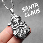 Christmas Candy Cane Pendant — Stainless Steel