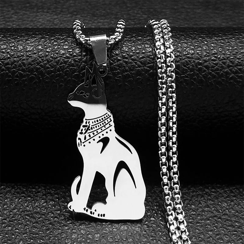 Gothic Ankh Cross Pendant Necklace — Stainless Steel
