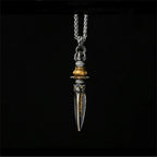 Retro Rotatable Vajvakilaka Pendant For Men Jewelry Lucky Blessing Vajra Male Amulet Necklace Accessories