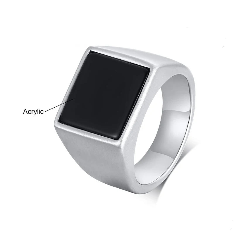 Smooth Signet Ring — Stainless Steel