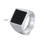 Smooth Signet Ring — Stainless Steel