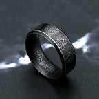 Viking Valknut Rune Amulet Ring — Stainless Steel
