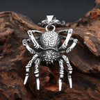 Gothic Spider Pendant — Stainless Steel