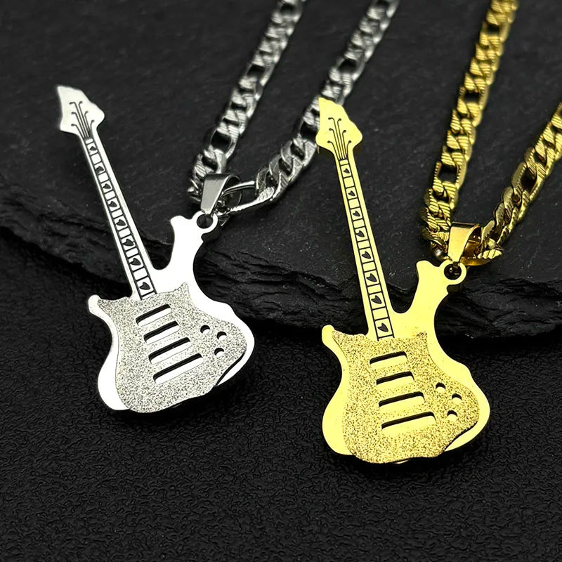 Guitar Steel Pendant Electric Heavy Metal Musical