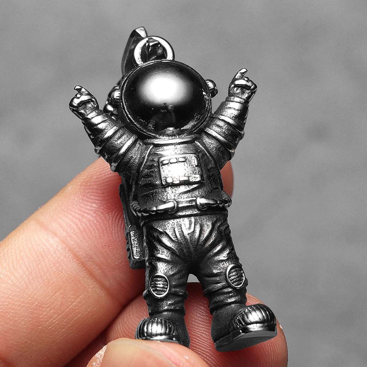 Astronaut Pendant Necklace — Stainless Steel