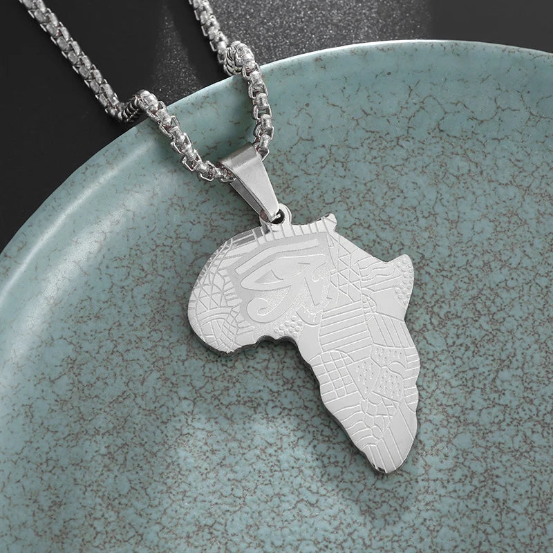 Shining Iced Out Ancient Egyptian God Eye of Horus Cross Pendant Necklace for Men and Women Hip Hop Trendy Amulet