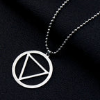 Akatsuki Hidan Ninja Jashin Necklace Trinity Symbol Baptism Catholicism Vintage Keychain Religious Pendant Jewelry