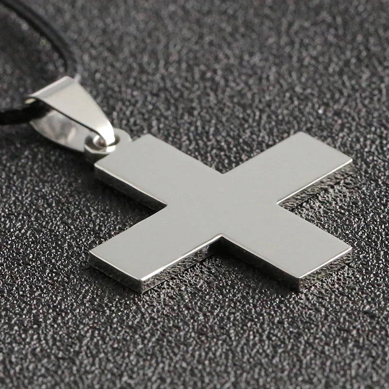 Anime Cross Chain Pendant Necklace — Zinc Alloy