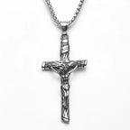INRI Jesus Cross Pendant — Stainless Steel