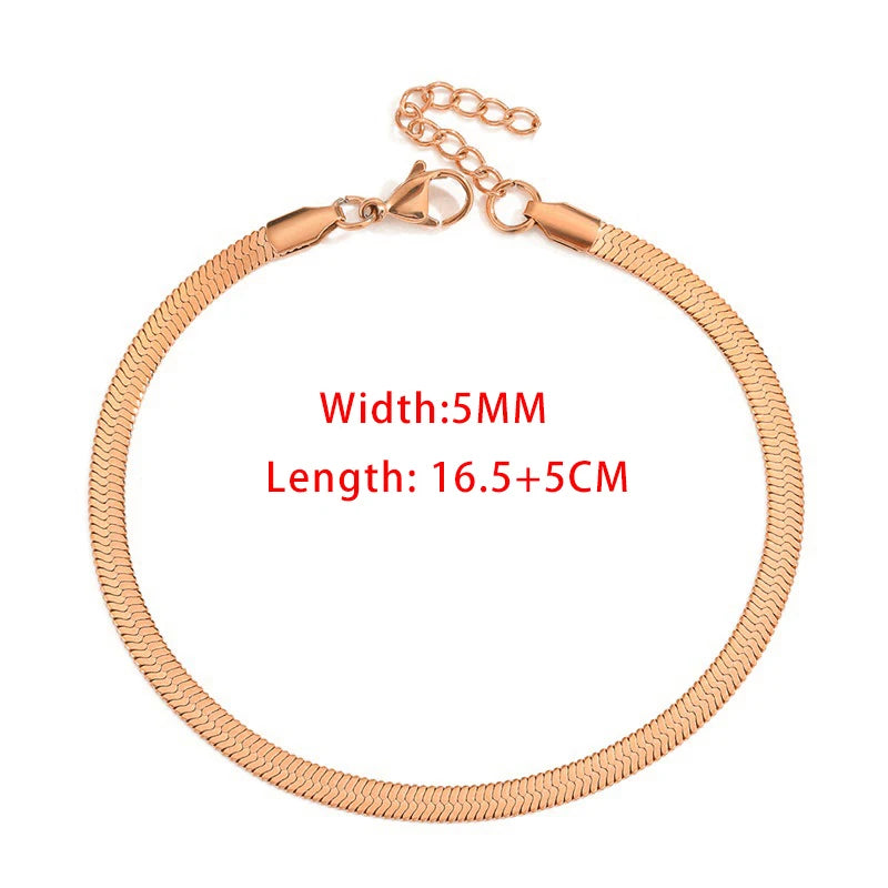 Rope Chain Bracelet 3-4mm — Stainless Steel