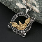 Norse Eagle Pendant Necklace — Stainless Steel