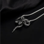 Snake Stainless Steel Pendant Necklace
