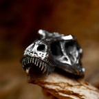 Dinosaur Skull Pendant — Stainless Steel