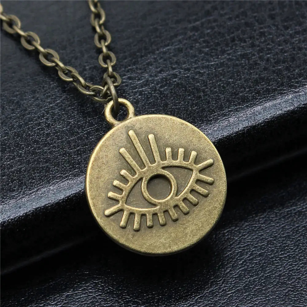 Hand and Eye Talisman Amulet Necklace — 43cm Chain