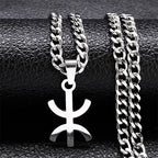 Africa Symbol Pendant Necklace — Stainless Steel