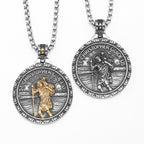 St. Christopher Pendant Necklace Stainless Steel