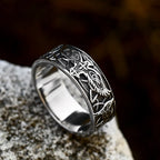 Simple Vintage Stainless Steel Viking Celtic Knot Rings Punk Fashion Nordic Wolf Ring For Men Women Amulet Jewelry Dropshipping