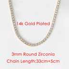 Iced Out Tennis Choker — Stainless Steel