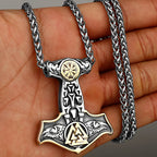 Original Viking Stainless Steel Thor Hammer Multiple Styles Domineering Unisex Necklace Pendant Boyfriend Gift