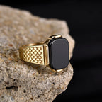 R3351g Men's High Quality Vintage Stainless Steel Styles Ring Jewelry