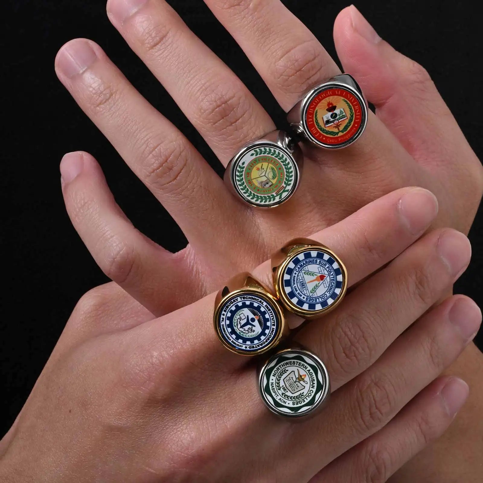 Statement Signet Ring — Stainless Steel