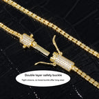 Iced Out Diamond Clasp Chain Necklace 2.4MM