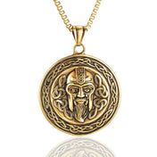 Viking Odin Mask Pendant Necklace — Stainless Steel