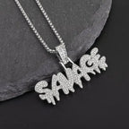 Hip Hop Iec Out Put Crystal Zirconia Dollar Sign Pendant Necklace Fashion Punk Cool Rock Rap Party Jewelry Accessories