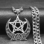 Gothic Celtic Knot Pendant Necklace — Stainless Steel