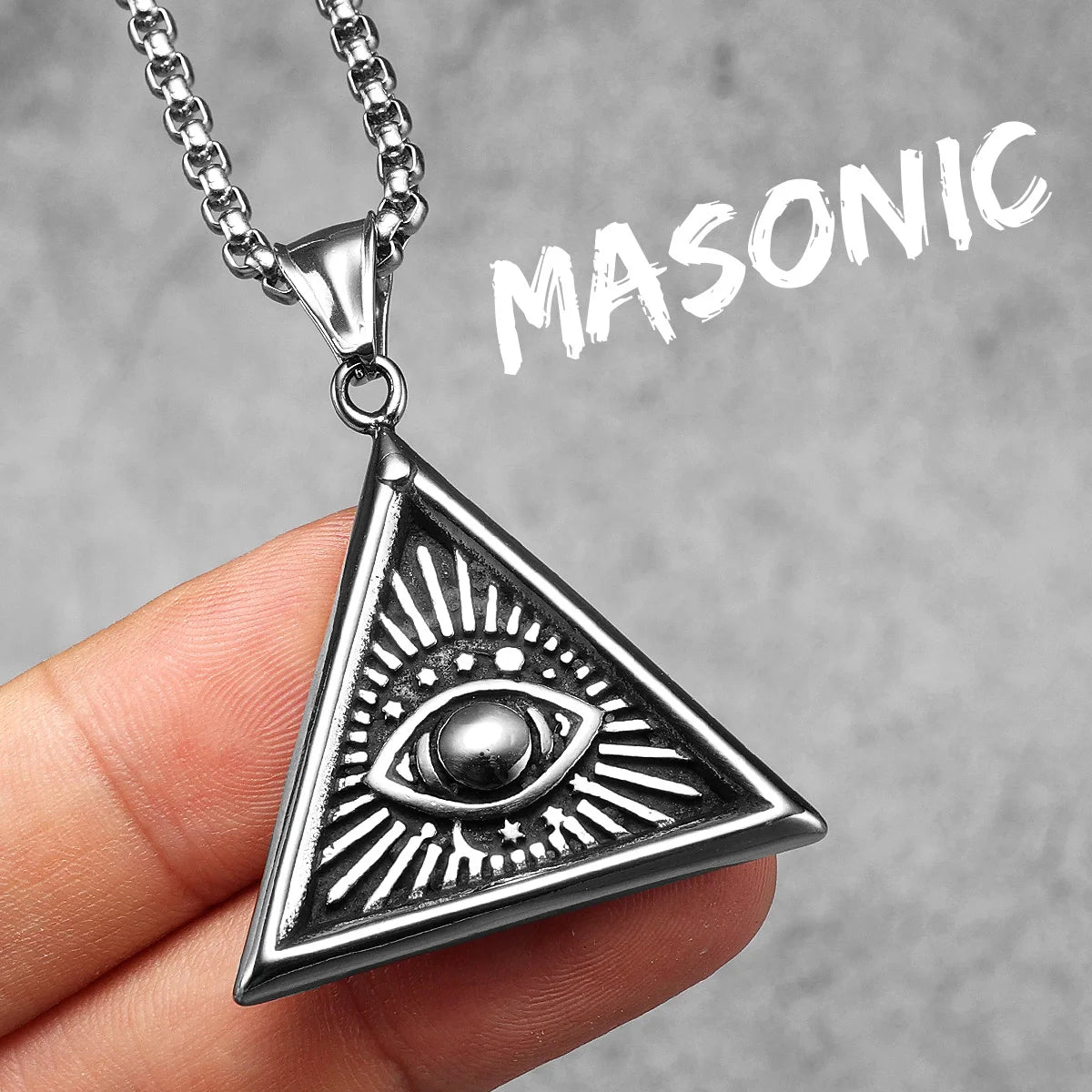 Star of David Pendant — Stainless Steel